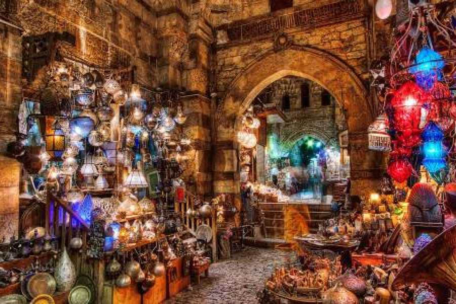 Al Moez Street & Khan El Khalili by night