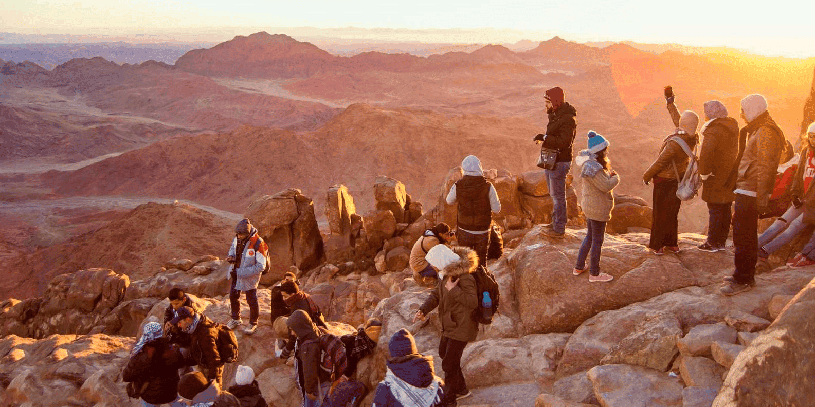 Moses Mountain by night and St. Catherine