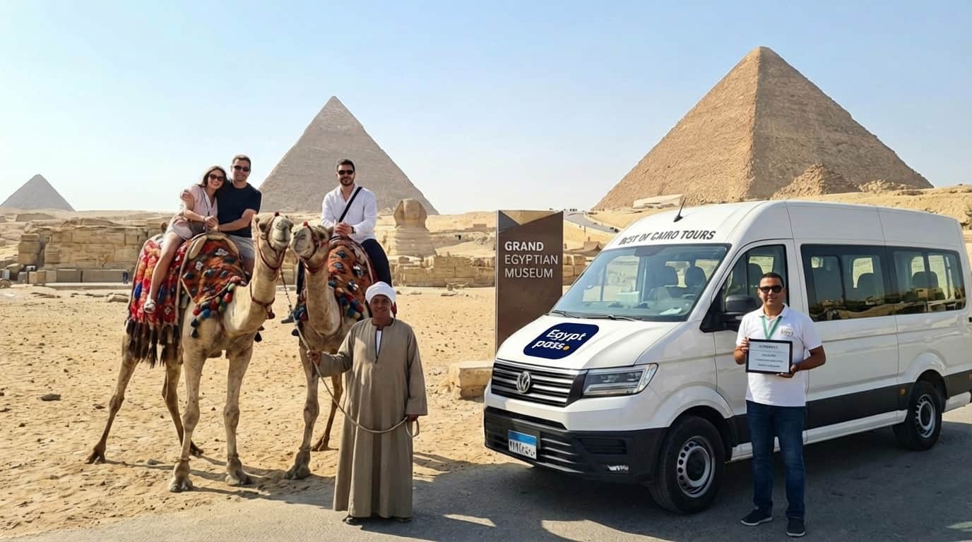 Best of Cairo: Pyramids, Museum & Camel Adventure (Private Tour)